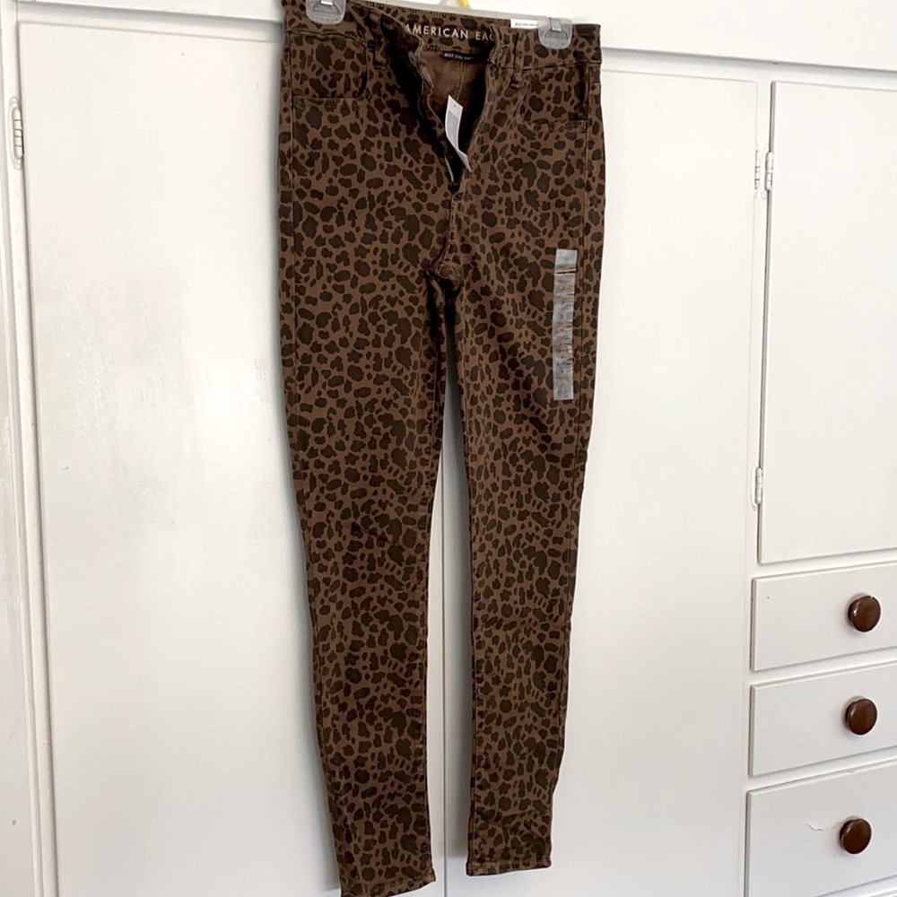 AE Leopard Jeans NWT